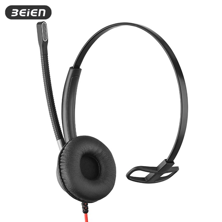 Mono IP Telephone Headset With Boom Mic factory