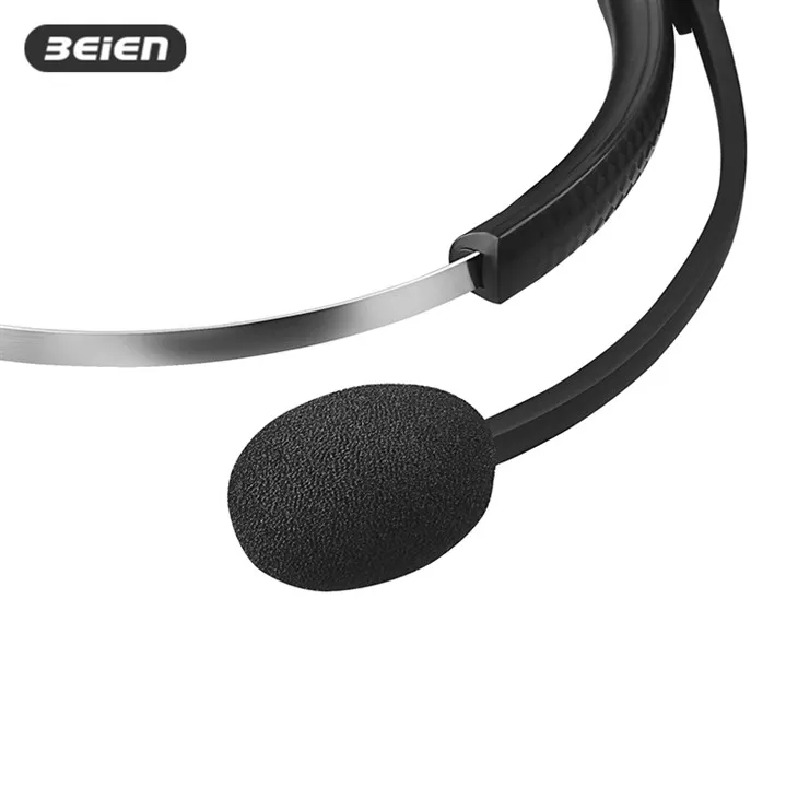 On Ear Monaural Wired USB Headset For Call Centers factory