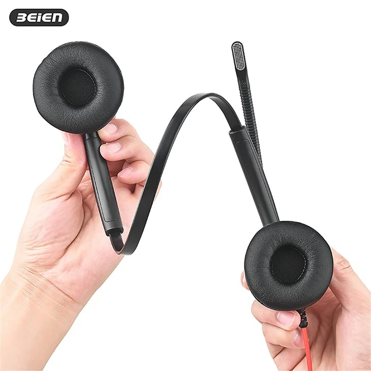 USB Wired Noise Cancelling Headphones With Microphone