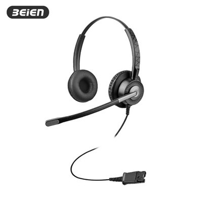 L-Aqwa QD Dual Ear Headset Bil-Mic Quick Skonnettjar